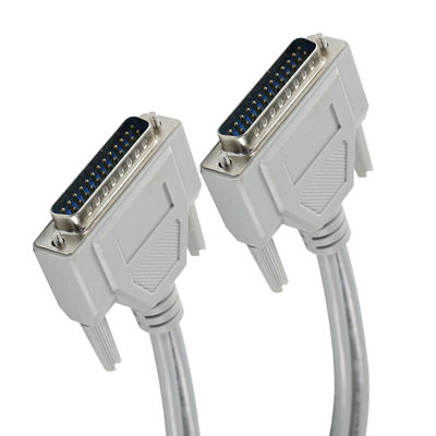 DB-25 RS-232/평행 프린터 연결을 위한 남성에서 남성의 일련 케이블 - 1ft/2ft/5ft, PVC 흰색