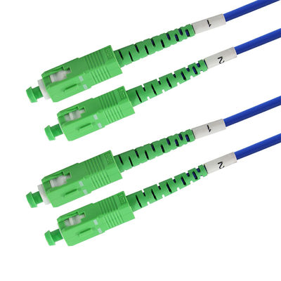 SC APC 심플렉스 싱글모드 광섬유 패치 케이블 - FTTH, 통신 캐비닛, ODF 애플리케이션을 위한 저손실 점퍼 케이블