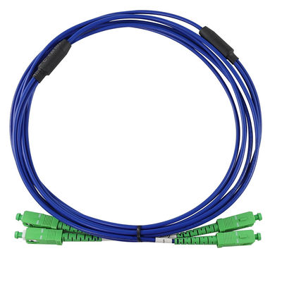 SC APC 심플렉스 싱글모드 광섬유 패치 케이블 - FTTH, 통신 캐비닛, ODF 애플리케이션을 위한 저손실 점퍼 케이블