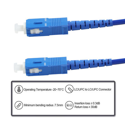 SC to SC 광섬유 패치 케이블 싱글모드 멀티모드 FTTH 데이터 센터용