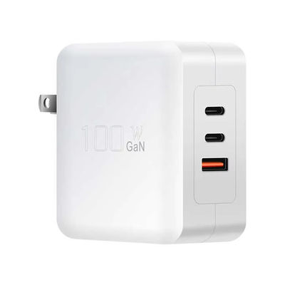 US 플러그와 함께 100W GaN USB-C PD 빠른 충전