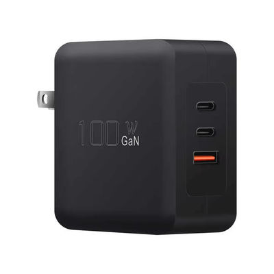 US 플러그와 함께 100W GaN USB-C PD 빠른 충전