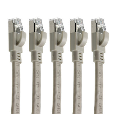 CAT6 스냅리스 부팅이 있는 평면 FTP 보호 이더넷 케이블