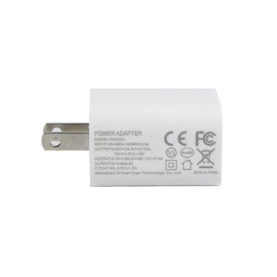 US 2핀 20W 듀얼 포트 USB 벽 충전기 – Type-C & USB-A 고속 충전 전원 어댑터 (휴대폰, 태블릿, 카메라용)