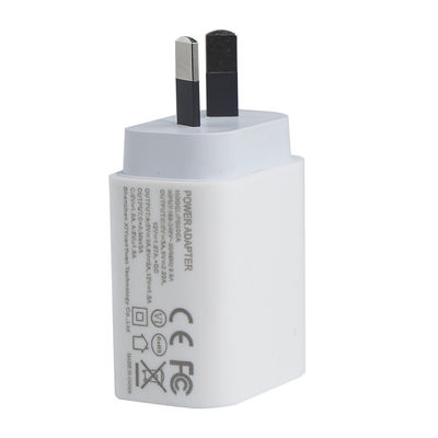 AU 2핀 20W 듀얼 포트 벽 충전기 – USB-C & USB-A 고속 충전 어댑터 (휴대폰, 태블릿, 카메라, 여행용)