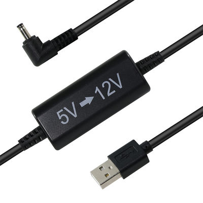 USB-12V 승압 전원 케이블 (직각 DC 플러그 포함)