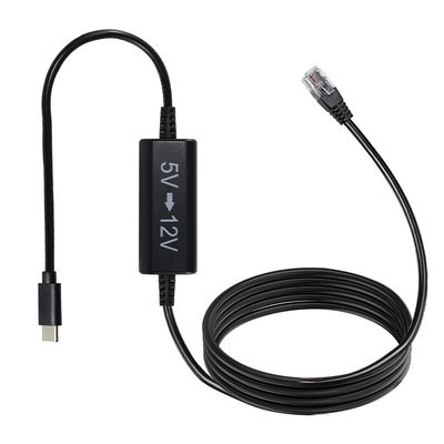 라우터, LED, 카메라, 팬을 위한 USB-C ~ 12V 스텝업 케이블