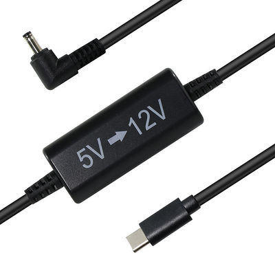 라우터, LED, 카메라, 팬을 위한 USB-C ~ 12V 스텝업 케이블