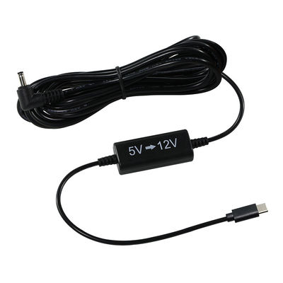 라우터, LED, 카메라, 팬을 위한 USB-C ~ 12V 스텝업 케이블