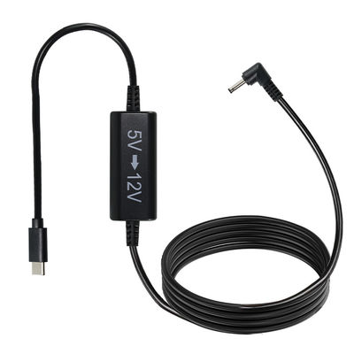 라우터, LED, 카메라, 팬을 위한 USB-C ~ 12V 스텝업 케이블