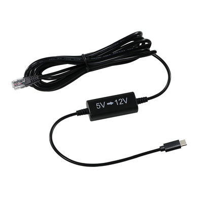 USB-C에서 RJ45 전원 주입 케이블 -5V에서 12V IP 카메라, 액세스 포인트, IoT 장치에 대한 스텝 업 이더넷 어댑터