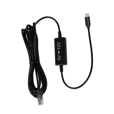USB-C에서 RJ45 전원 주입 케이블 -5V에서 12V IP 카메라, 액세스 포인트, IoT 장치에 대한 스텝 업 이더넷 어댑터