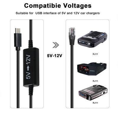 USB-C에서 RJ45 전원 주입 케이블 -5V에서 12V IP 카메라, 액세스 포인트, IoT 장치에 대한 스텝 업 이더넷 어댑터