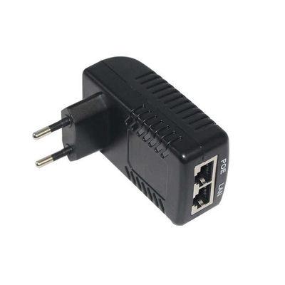 EU 플러그 48V PoE 인젝터 IEEE 802.3af/at (IP 카메라 및 무선 AP용)