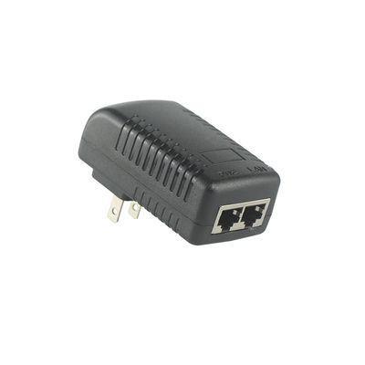 미국 플러그 PoE 인젝터 어댑터 - 48V 액티브 파워 오버 이더넷 공급 IEEE 802.3af/at IP 카메라, 무선 AP, VoIP 전화