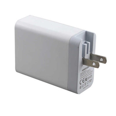 US 플러그 2포트 벽 충전기 – USB-C 및 USB-A 출력을 갖춘 45W 고속 충전 어댑터 (휴대폰, 태블릿, 노트북, 가정 및 여행용)