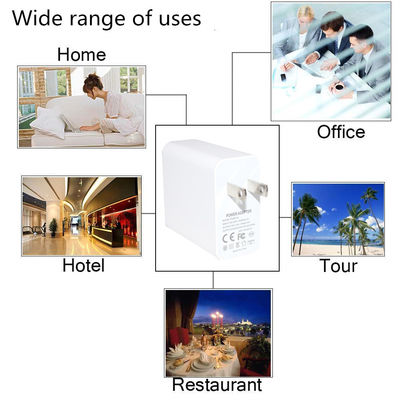 US 플러그 2포트 벽 충전기 – USB-C 및 USB-A 출력을 갖춘 45W 고속 충전 어댑터 (휴대폰, 태블릿, 노트북, 가정 및 여행용)