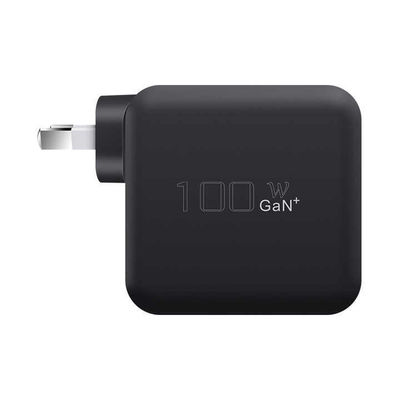 US 플러그 100W USB-C 벽 충전기 – 노트북, 태블릿, 휴대폰, Type-C 기기용 2핀 고출력 어댑터 (100–240V 입력)
