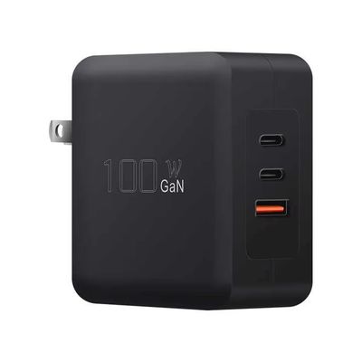 미국 플러그 100W 월 충전기 USB-C & USB-A 듀얼 패스트 충전 어댑터 노트북, 태블릿, 전화, 여행용 (100 ′′ 240V 입력)