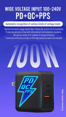 140W USB-C 벽 충전기 AU 플러그 2 핀 급 충전
