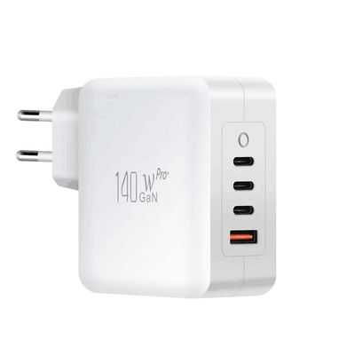 140W GaN PD 충전기 3 USB-C 및 1 USB-A 포트 EU AU 플러그