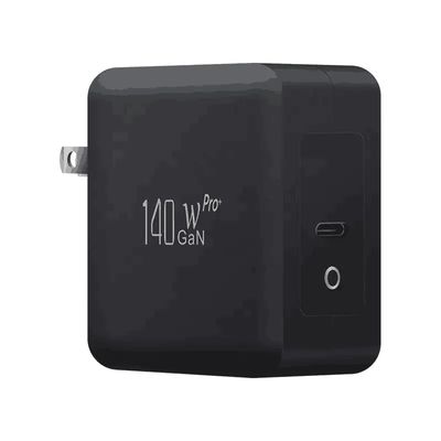 싱글 USB-C 포트가 있는 US 2핀 벽 충전기, 140W 고속 출력, 노트북/모바일용 고속 충전 어댑터