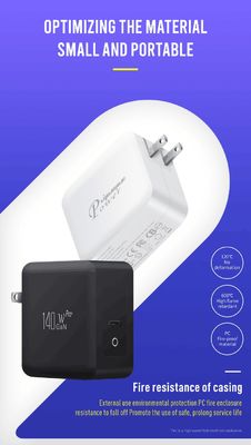 120W 듀얼 USB-C GaN PD 충전기 (US 2핀 플러그 포함)