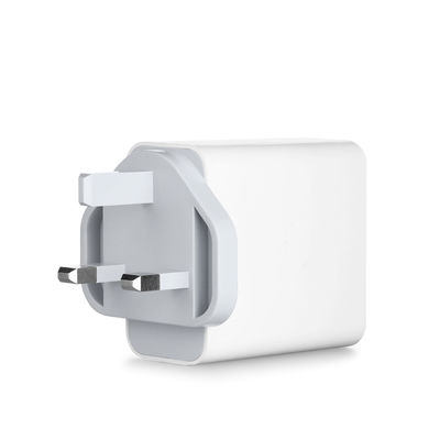 영국 2핀 USB-C 벽 충전기, 60W 고속 출력 전원 어댑터 (노트북/태블릿/휴대폰용)