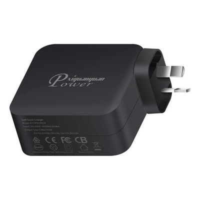 노트북용 AU 2-핀 플러그와 함께 100W USB-C GaN 충전기