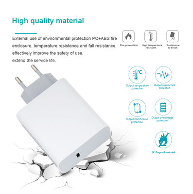 EU 2-핀 USB-C 벽 충전기, 노트북, 태블릿 및 스마트 폰용 60W 고속 C 타입 전원 어댑터