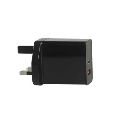 EU 2핀 USB-C 및 USB-A 벽 충전기, 45W 듀얼 포트 전원 어댑터 (노트북, 태블릿, 스마트폰용)