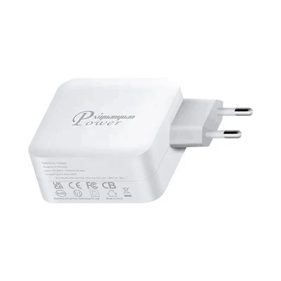 EU 2핀 USB-C 벽 충전기, 140W 고속 Type-C 전원 어댑터 (고출력 노트북, 태블릿 및 모바일 기기용)