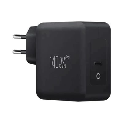 EU 2핀 USB-C 벽 충전기, 140W 고속 Type-C 전원 어댑터 (고출력 노트북, 태블릿 및 모바일 기기용)