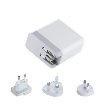 교환 가능한 플러그, 60W USB-A 및 USB-C 전원 어댑터와 함께 멀티 포트 USB 벽 충전기 가정, 사무실 및 여행