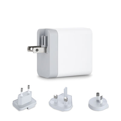 교환 가능한 플러그, 60W USB-A 및 USB-C 전원 어댑터와 함께 멀티 포트 USB 벽 충전기 가정, 사무실 및 여행