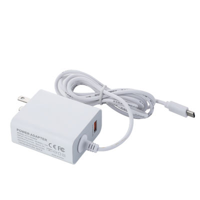 고정 케이블과 함께 60W USB-C US 벽 충전기, 스마트 폰, 태블릿, 노트북용 고속 C 타입 전원 어댑터