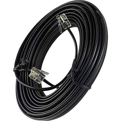RJ11 전화 연장 케이블 - 고정 전화, 팩스, DSL 모덤, 월 잭, 가정 또는 사무실 사용용 2P4C/4P4C 케이블