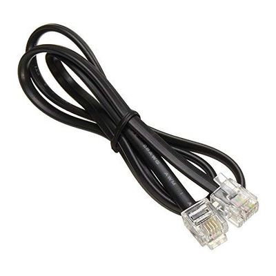 RJ11 전화 연장 케이블 - 고정 전화, 팩스, DSL 모덤, 월 잭, 가정 또는 사무실 사용용 2P4C/4P4C 케이블