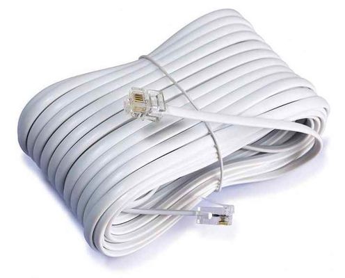 RJ11 전화 연장 케이블 - 고정 전화, 모덤 및 팩스 기계에 대한 10ft / 20ft / 30ft 추가 긴 전화 케이블