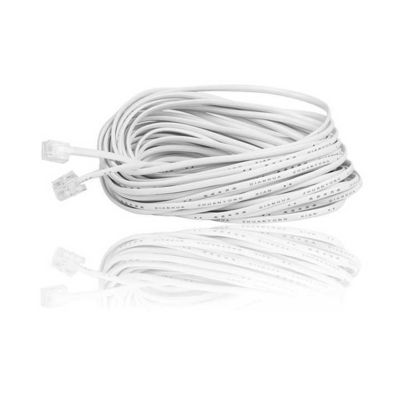 RJ11에서 RJ11 연장 케이블 - 가정 / 사무실, DSL 모??, 보안 시스템 및 무선 전화용 4 개의 유선 평면 전화 라인
