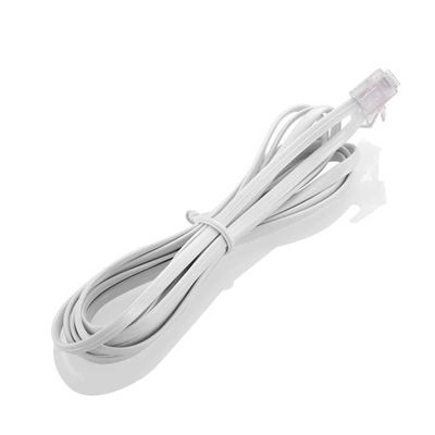 RJ11에서 RJ11 연장 케이블 - 가정 / 사무실, DSL 모??, 보안 시스템 및 무선 전화용 4 개의 유선 평면 전화 라인