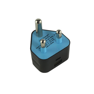 SA 플러그 USB 충전기 (USB-C 및 USB-A 포트 포함) 5V 3.4A