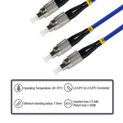FC에서 FC 듀플렉스 싱글모드 광섬유 케이블 9/125μm OS2