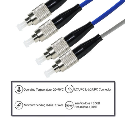 FC에서 FC 듀플렉스 싱글모드 광섬유 케이블 9/125μm OS2