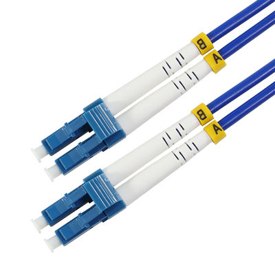 LC에서 LC 듀플렉스 멀티모드 섬유 패치 케이블 - 데이터 센터, LAN, 고속 네트워크용 OM3 50/125μm 점퍼 케이블