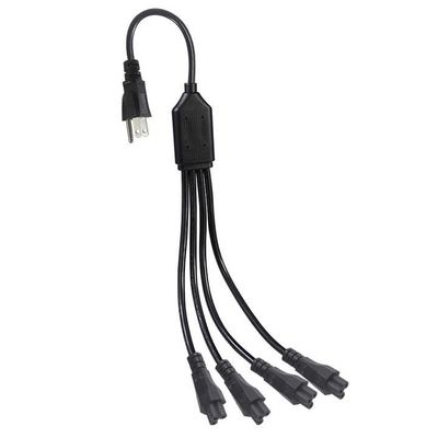 노트북용 NEMA 5-15P to 4-Way IEC C5 전원 분배기 코드