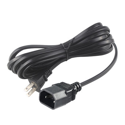 NEMA 1-15P에서 IEC C18 전원 케이블 - 노트북 어댑터, 프로젝터, 모니터 전원 공급 장치에 대한 C18 커넥터 케이블에 2 개의 US 플러그