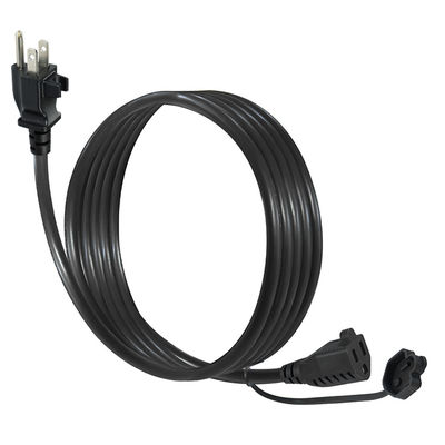 6피트 14AWG 고부하 전원 스트립 교체품, 케이블 관리 클립 및 NEMA 5-15P 플러그, 3구 연장 코드