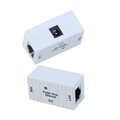 POE 인젝터 1xLAN 포트 10/100/1000mbps Power Over Ethernet 12V 1A