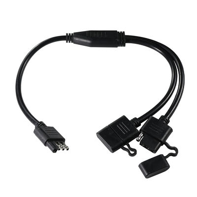 3선 Y 스플리터 트레일러 라이트 와이어링 하번 1.2M 블랙 PVC